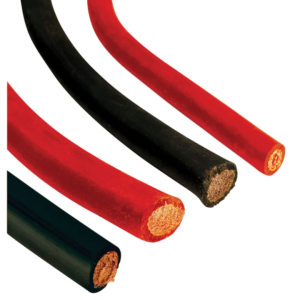 Cavo per batterie 70 mm², ricoperto in PVC nero temperature range -20°C to +85°C estremamente flessibile.