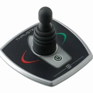 Pannello elica di prua a joystick temporizzato, alluminio, 97 x 95 mm, 12/24V, incasso 52mm