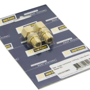 Set: 2 raccordi diritti maschio 1/4" bsp per tubo 8 mm