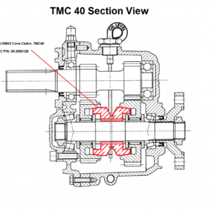 Corpo frizione - Clutch cone TMC 40M/ TMC 40P