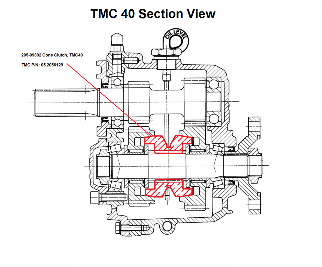 Corpo frizione - Clutch cone TMC 40M/ TMC 40P