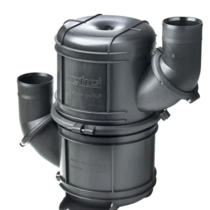 Marmitta HD, corpo e raccordi girevoli, modello NLP50, per tubo 50 mm, nera